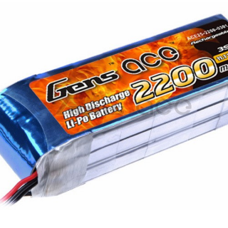 Gens ace 2200mAh 11.1V 25C 3S1P Lipo Battery (XT60)