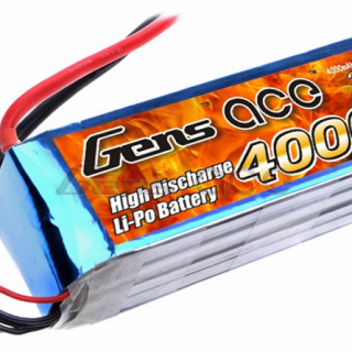 Gens ace 4000mAh 14.8V 25C 4S1P Lipo Battery Pack