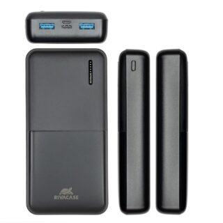 Power bank usb 20000mah/va2572 black rivacase - Image 4