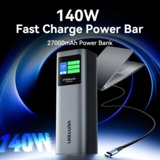 Power bank usb 27000mah 140w/fkeh0 vention - Image 3