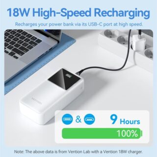 Power bank usb 30000mah 22.5w/black fhmb0 vention - Image 8