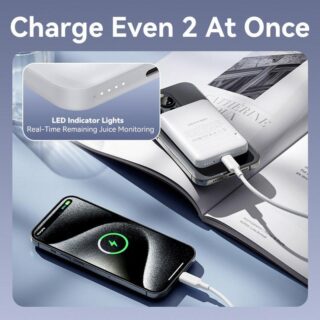 Power bank wrl 5000mah 20w/magnetic black fhsb0 vention - Image 5