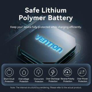 Power bank usb 10000mah 35w/mini gray fheh0 vention - Image 10