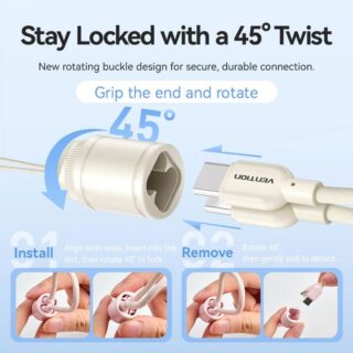 Power bank usb 20000mah 22.5w/blue fkbl0-c vention - Image 9