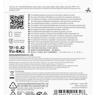 Memory micro sdxc t7 256gb/v30 mb-mb256t/ww samsung - Image 5