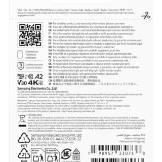 Memory micro sdxc t9 256gb/v30 mb-mh256t/ww samsung - Image 3