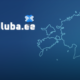 Drooniluba.ee logo ja Eesti kontuur sinisel taustal
