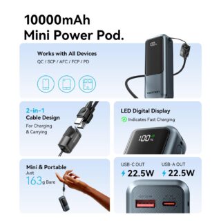 Power bank wrl 10000mah 22.5w/fkoh0 vention - Image 3