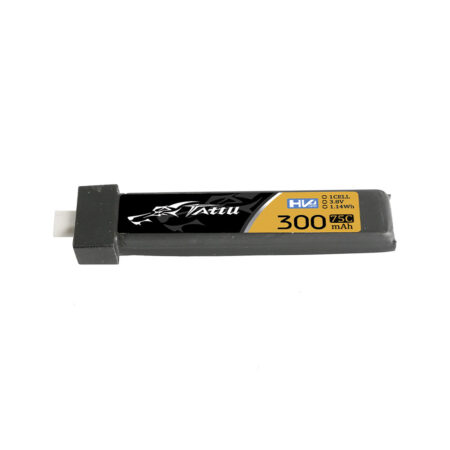 Tattu 300mAh 1S 75C 3.8V(HV) LiPo aku – BT 2.0 pistik – FPV Classic (5 tk)(Meteor65/Meteor75)