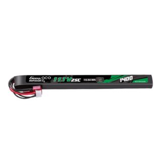 Gens Ace 1400mAh 3S 25C 11.1V LiPo aku – Deans pistik – Airsoft - Image 1