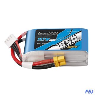 Gens Ace 850mAh 3S 80C 11.1V LiPo aku – XT30 pistik – Sport (F5J) - Image 1