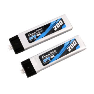 Gens Ace 200mAh 1S 45C 3.7V LiPo aku – Heli (2 tk) - Pilt 1