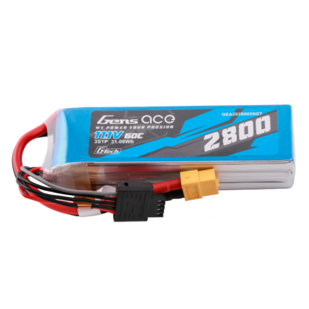Gens Ace G-Tech 2800mAh 3S 60C 11.1V LiPo aku – XT60 pistik – Ace Classic