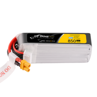 Tattu 850mAh 4S 95C 15.2V(HV) Long LiPo aku – XT30U-F pistik – FPV Classic - Image 1