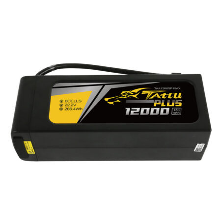 Tattu 12000mAh 6S 15C 22.2V LiPo aku – AS150+XT150 pistik – Tattu 1.0