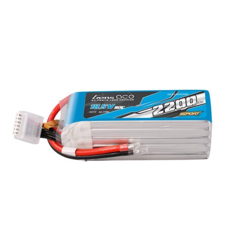 Gens Ace 2200mAh 5S 80C 18.5V LiPo aku – ilma pistikuta – Sport (F5B / F2B)