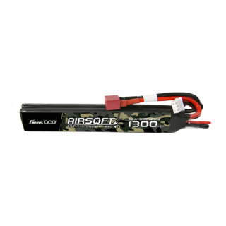 Gens Ace 1300mAh 2S 25C 7.4V LiPo aku – Deans pistik – Airsoft (Saddle) - Image 1