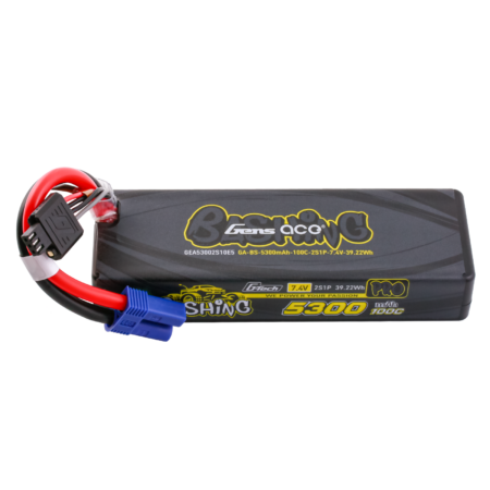 Gens Ace G-Tech 5300mAh 2S 100C 7.4V LiPo aku – EC5 pistik – Bashing Pro