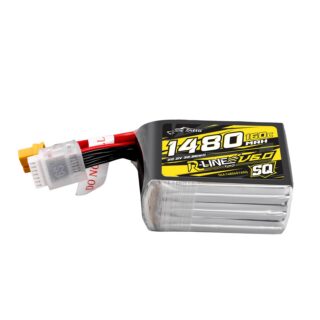 Tattu 1480mAh 6S 160C 22.2V SQ LiPo aku – XT60 pistik – R-Line 6.0 - Pilt 1