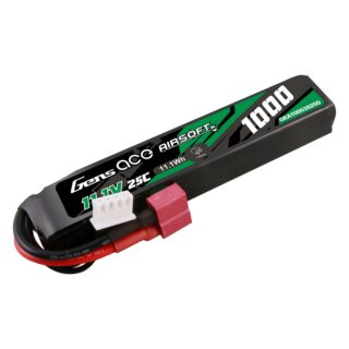 Gens Ace 1000mAh 3S 25C 11.1V LiPo aku – Deans pistik – Airsoft - Image 2