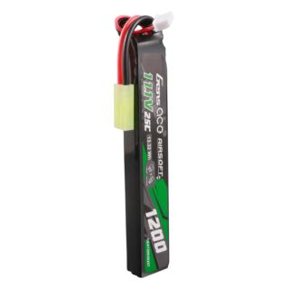 Gens Ace 1200mAh 3S 25C 11.1V LiPo aku – Tamiya pistik – Airsoft - Pilt 2