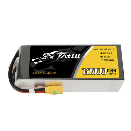 Tattu 12000mAh 6S 30C 22.2V LiPo aku – XT90 pistik – UAV Classic
