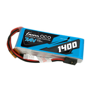 Gens Ace 1400mAh 2S 7.4V LiPo aku – JR pistik – TX&RX - Image 2