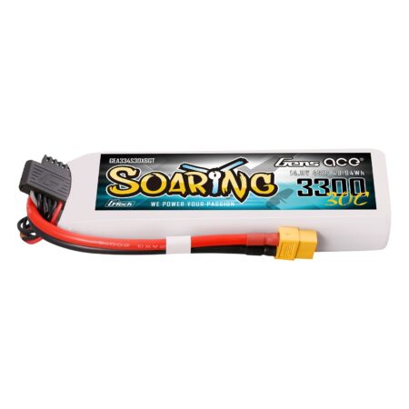 Gens Ace 3300mAh 4S 30C 14.8V LiPo aku – XT60 pistik – Soaring