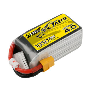 Tattu 1050mAh 6S 130C 22.2V LiPo aku – XT60 pistik – R-Line 4.0 - Pilt 2