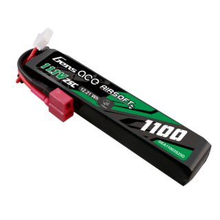 Gens Ace 1100mAh 3S 25C 11.1V LiPo aku – Deans pistik – Airsoft - Pilt 2