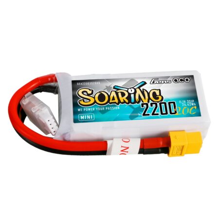Gens Ace 2200mAh 3S 20C 11.1V LiPo aku – XT60 pistik – Soaring