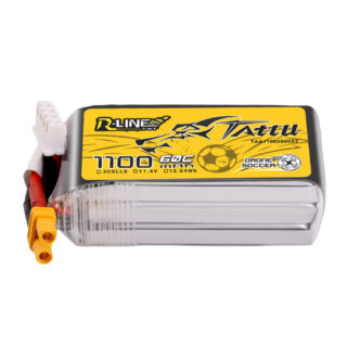 Tattu 1100mAh 3S 60C 11.4V(HV) LiPo aku – XT30 pistik – R-Line - Pilt 1