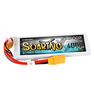 Gens Ace 4000mAh 2S 30C 7.4V LiPo aku – XT90 pistik – Soaring - Image 1