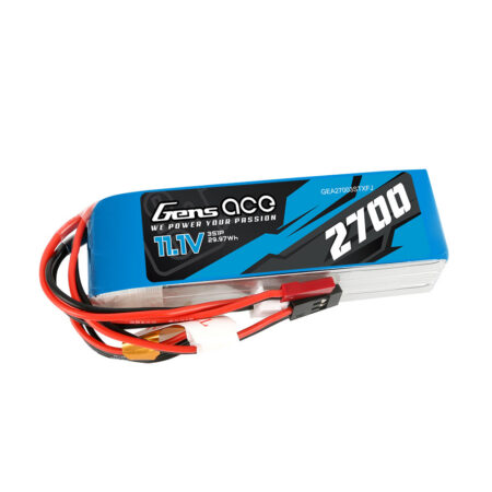 Gens Ace 2700mAh 3S 11.1V LiPo aku – Futaba+JST-XHR+JST-SYP – TX&RX