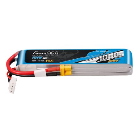 Gens Ace 1000mAh 3S 60C 11.4V(HV) LiPo aku – XT30 pistik – Sport (F5J)