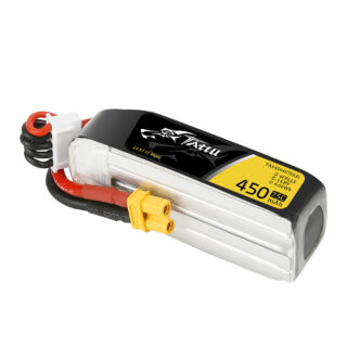 Tattu 450mAh 4S 75C 14.8V Long LiPo aku – XT30 pistik – FPV Classic - Pilt 2