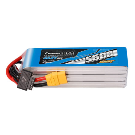 Gens Ace 5600mAh 6S 80C 22.2V LiPo aku – XT90 pistik – Sport (700 Helicopter)
