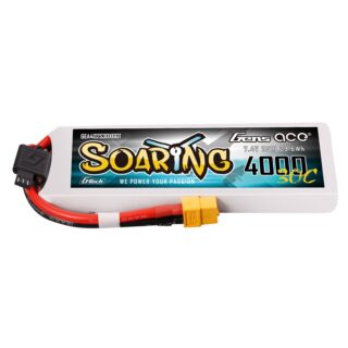 Gens Ace 4000mAh 2S 30C 7.4V LiPo aku – XT60 pistik – Soaring - Pilt 1