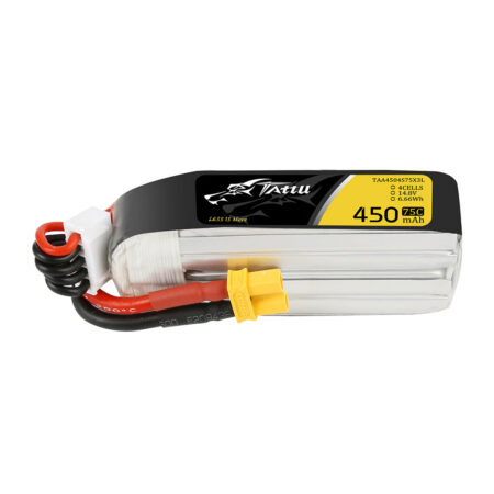 Tattu 450mAh 4S 75C 14.8V Long LiPo aku – XT30 pistik – FPV Classic