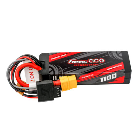 Gens Ace G-Tech 1100mAh 3S 60C 11.1V LiPo aku – kõvakest – XT60 pistik – Car Classic