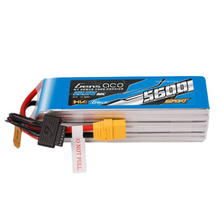 Gens Ace 5600mAh 6S 80C 22.8V(HV) LiPo aku – XT90 pistik – Sport (700 Helicopter)
