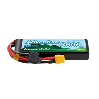 Gens Ace 3600mAh 3S 60C 11.4V(HV) LiPo aku – XT60 pistik – Adventure - Image 1