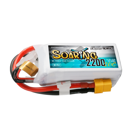 Gens Ace 2200mAh 4S 20C 14.8V LiPo aku – XT60 pistik – Soaring