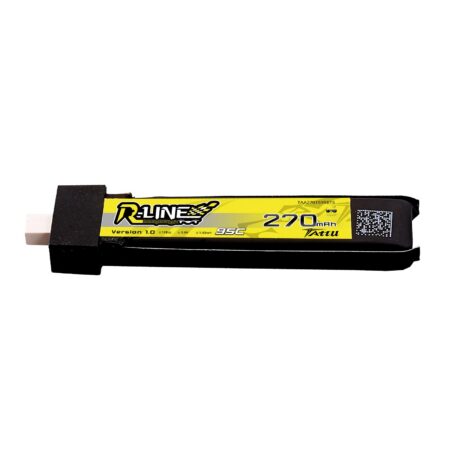 Tattu 270mAh 1S 95C 3.8V(HV) LiPo aku – BT 2.0 pistik – R-Line 1.0 (5 tk)