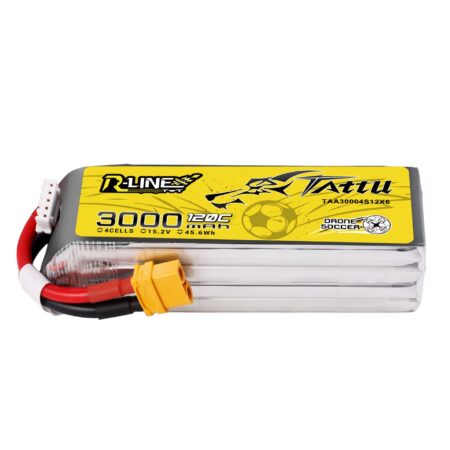Tattu 3000mAh 4S 120C 15.2V(HV) LiPo aku – XT60 pistik – R-Line