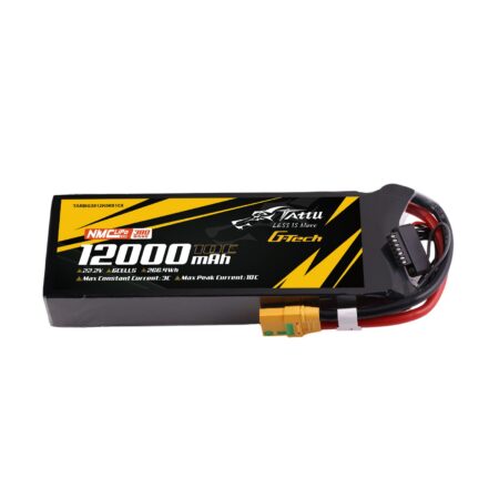 Tattu 12000mAh 6S 10C 22.2V LiPo aku – XT90S-F pistik – Semi-solid