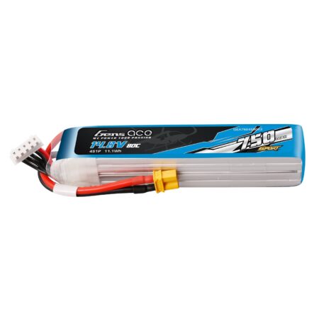 Gens Ace 750mAh 4S 80C 14.8V LiPo aku – XT30 pistik – Sport (F5J)