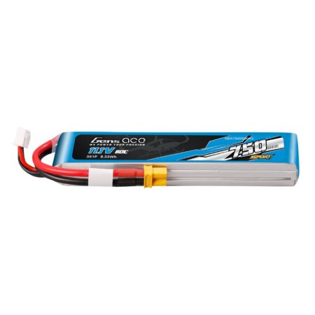 Gens Ace 750mAh 3S 80C 11.1V LiPo aku – XT30 pistik – Sport (F5J)