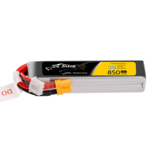 Tattu 850mAh 2S 95C 7.6V(HV) Long LiPo aku – XT30 pistik – FPV Classic - Image 1