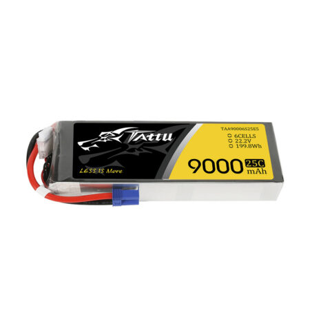 Tattu 9000mAh 6S 25C 22.2V LiPo aku – EC5 pistik – UAV Classic